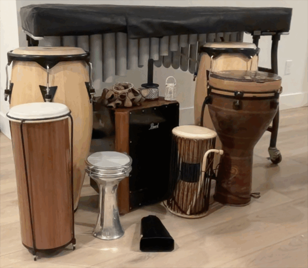 Percussion instruments collection
